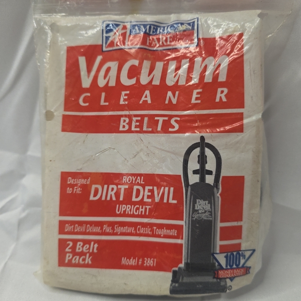 Dirt Devil Vacuum Cleaner Belt Model #3861